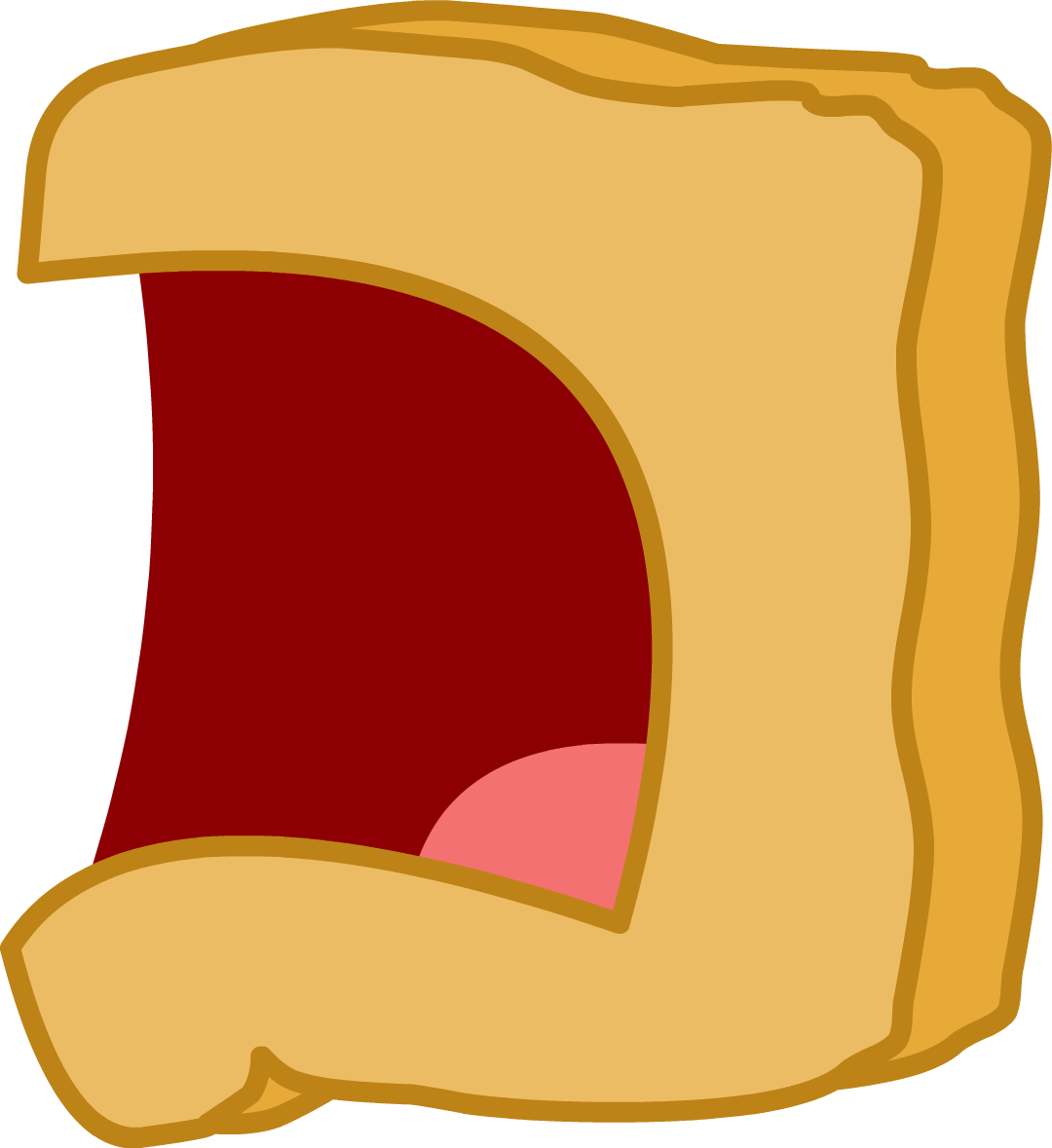 Screaming Mouth Png - Bfdi Woody Body Clipart (1080x1179), Png Download