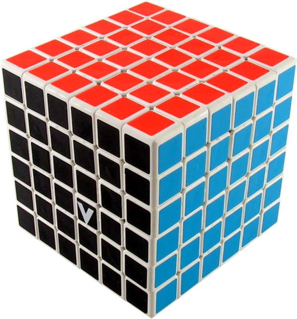 V-cube 6 - 6 By 6 By 6 Rubik's Cube Clipart (640x640), Png Download