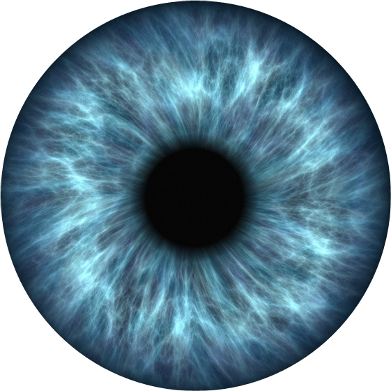 Circle Eyes Blue Circulo Tumblr Colors Círculo Olho - Iris Eye Digital Art Clipart (561x561), Png Download