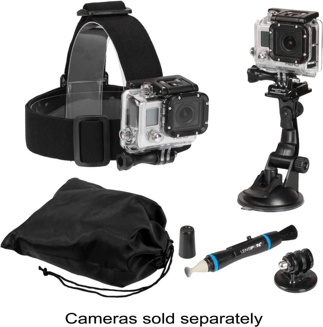Action Camera With Accessories Clipart (1104x1104), Png Download