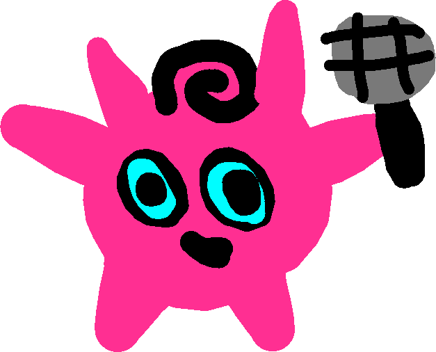 Jigglypuff - Drawing - Cartoon Clipart (627x506), Png Download