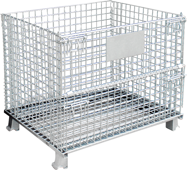 Wire Mesh Container Storage Cage - Cage Clipart (800x800), Png Download