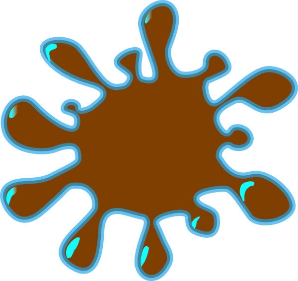 Brown Color Splash Png - Water Splash Clip Art Png Transparent Png (600x566), Png Download