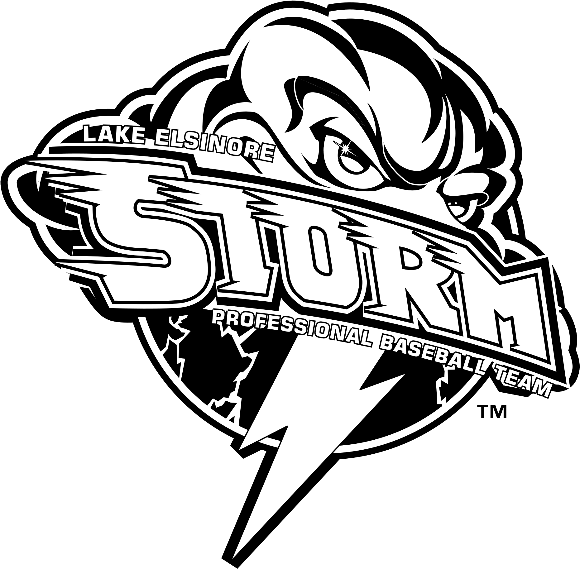 Lake Elsinore Storm Logo Png Transparent - Lake Elsinore Storm Vector Logo Clipart (2400x2400), Png Download