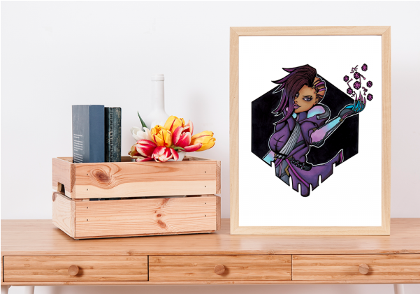 Original Overwatch Sombra - Poster Clipart (600x600), Png Download