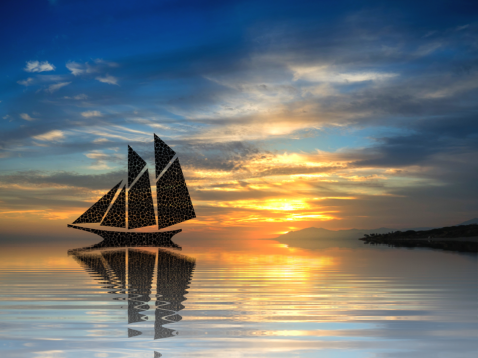 Sundown, Holiday, Nature, Isolated, Lake, Scenic Clipart (960x720), Png Download