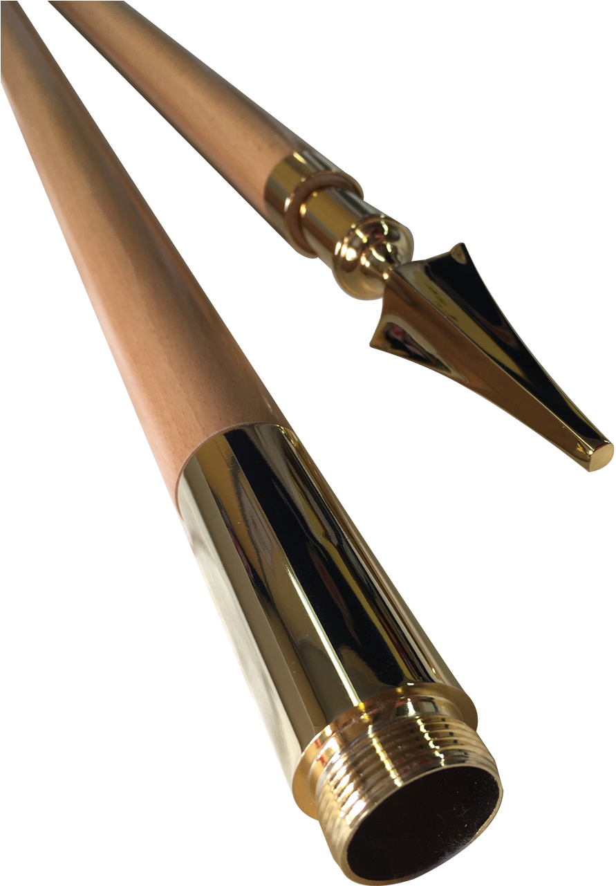 Light Wood Ceremonial Flagpole - Rifle Clipart (934x1280), Png Download