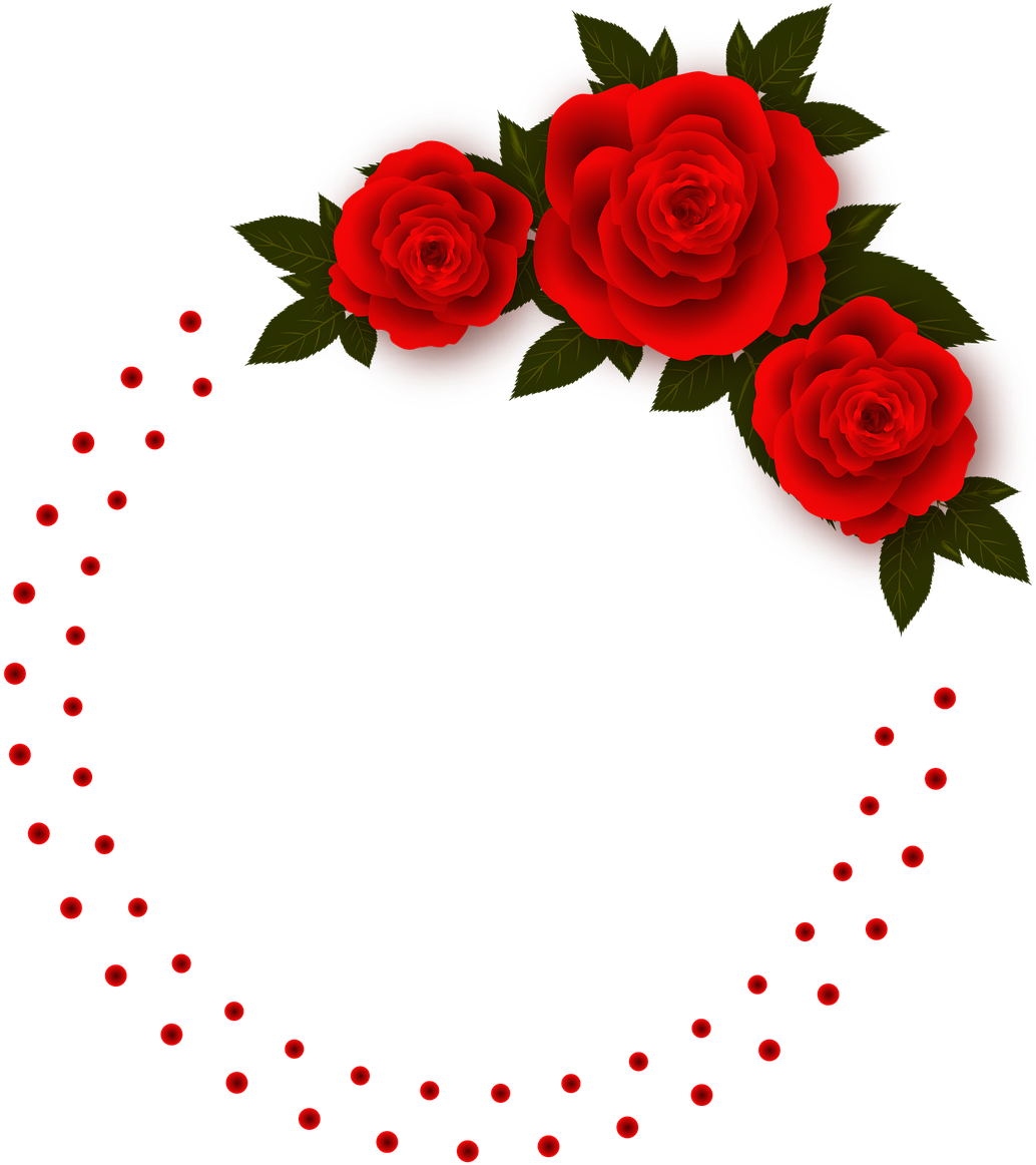 Rose Flowers Frame - Beautiful Body Beautiful Mind Clipart (1280x1280), Png Download