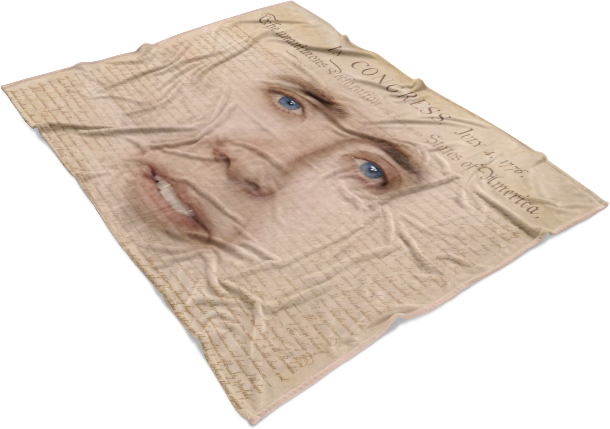 Nicolas Cage Fleece Blanket - Woolen Clipart (1952x1373), Png Download