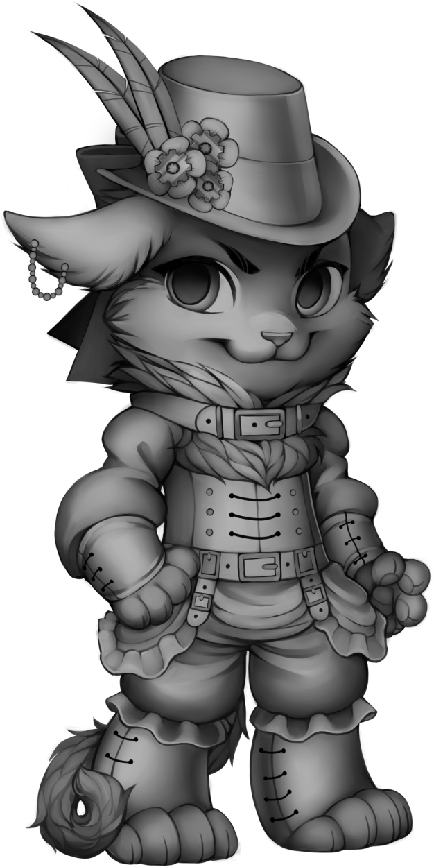 Pua Drawing Steampunk - Illustration Clipart (729x1280), Png Download
