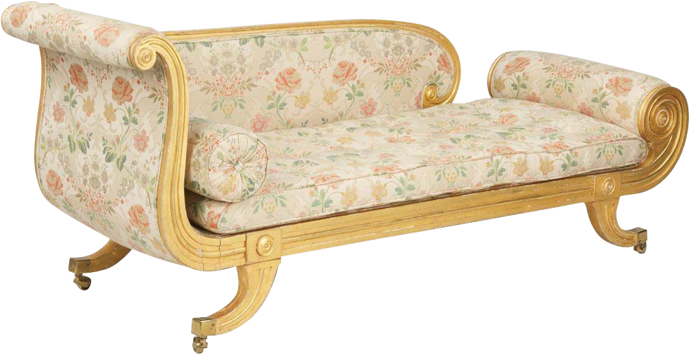 Full Size Of Exceptional Regency Period Reclamier Sofa - Studio Couch Clipart (1007x518), Png Download