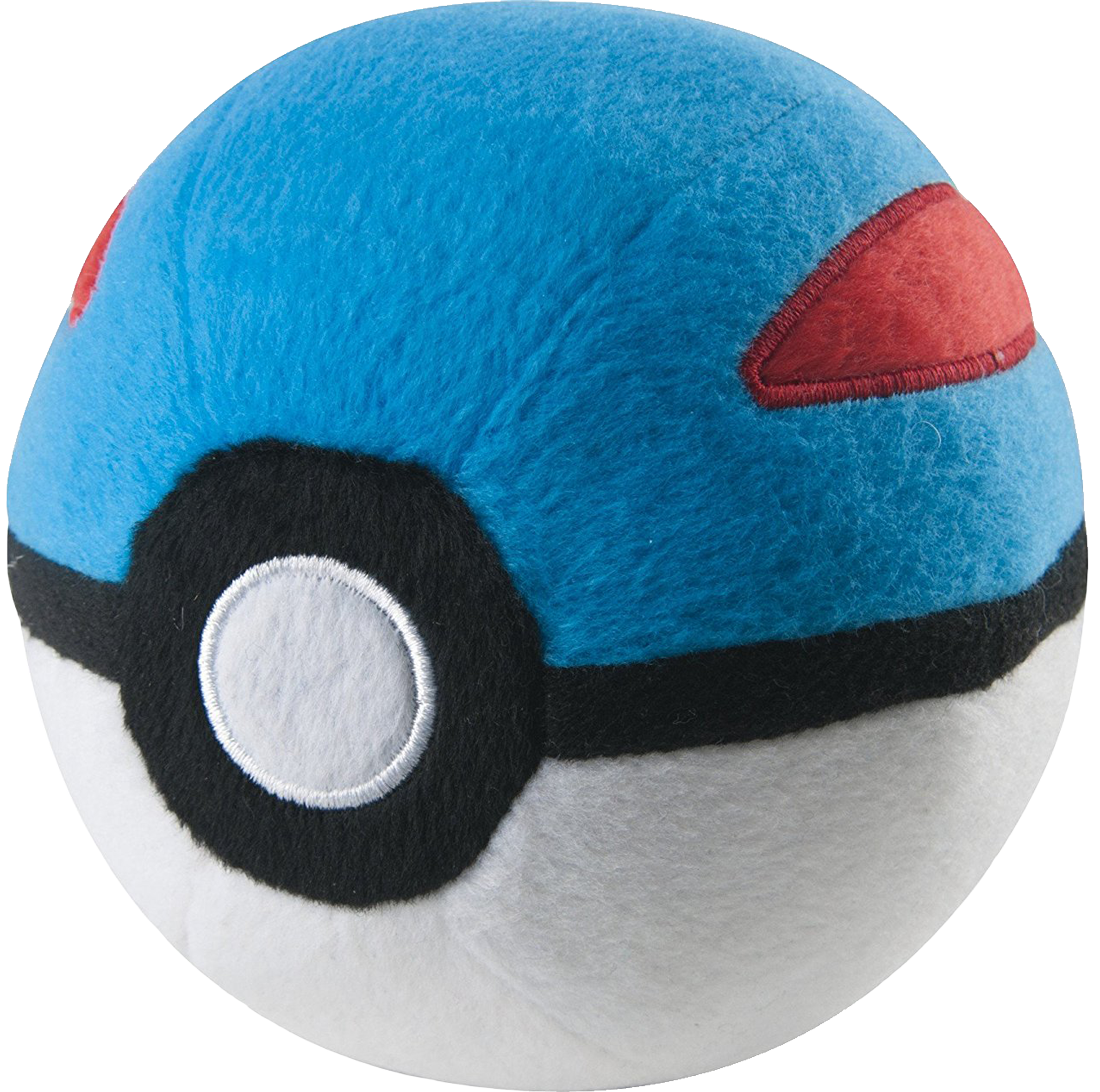 Pokemon - Pokemon Great Ball Plush Clipart (1100x1092), Png Download