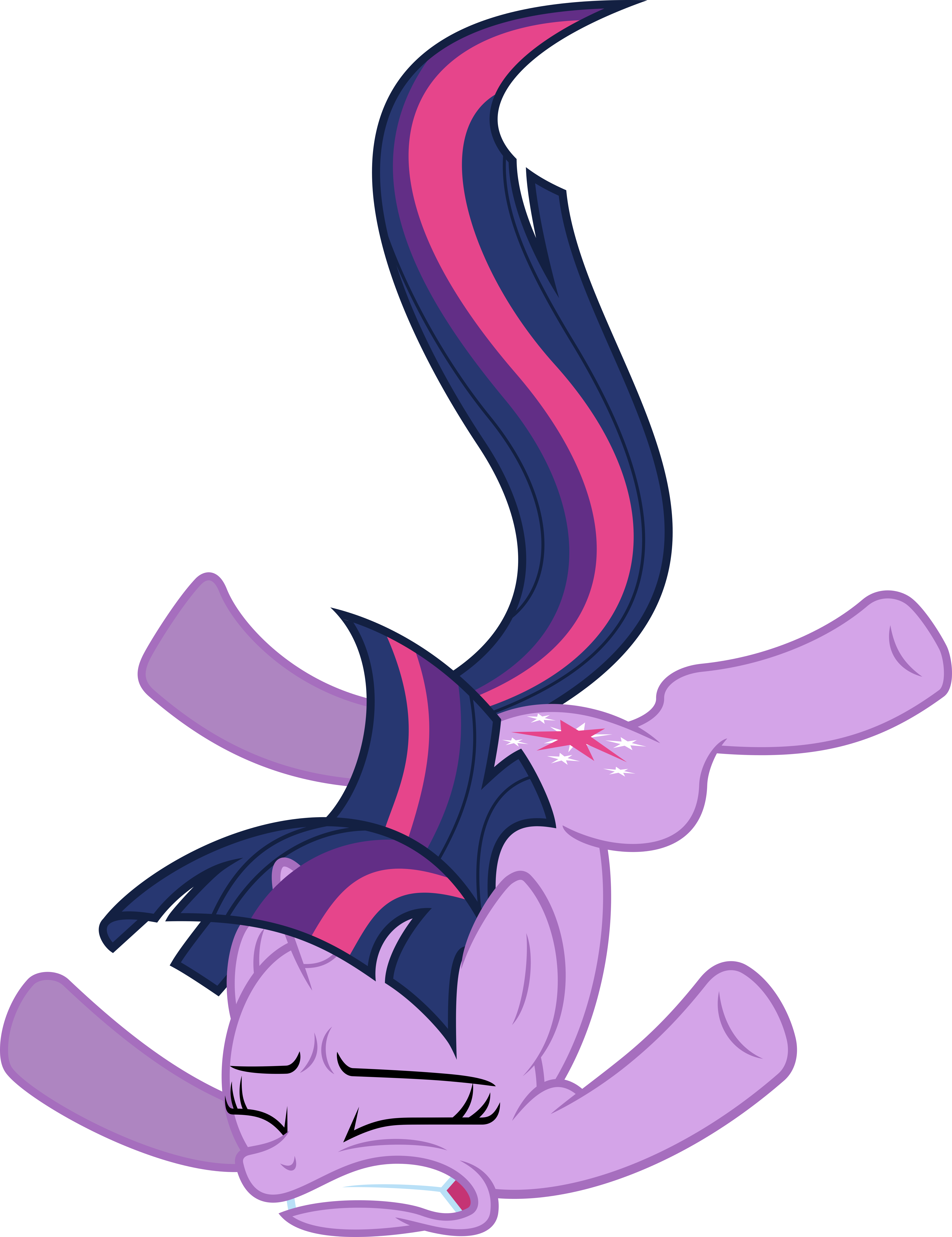 Twilight Falling Down Stairs - My Little Pony Twilight Sparkle Falls Clipart (5500x7142), Png Download