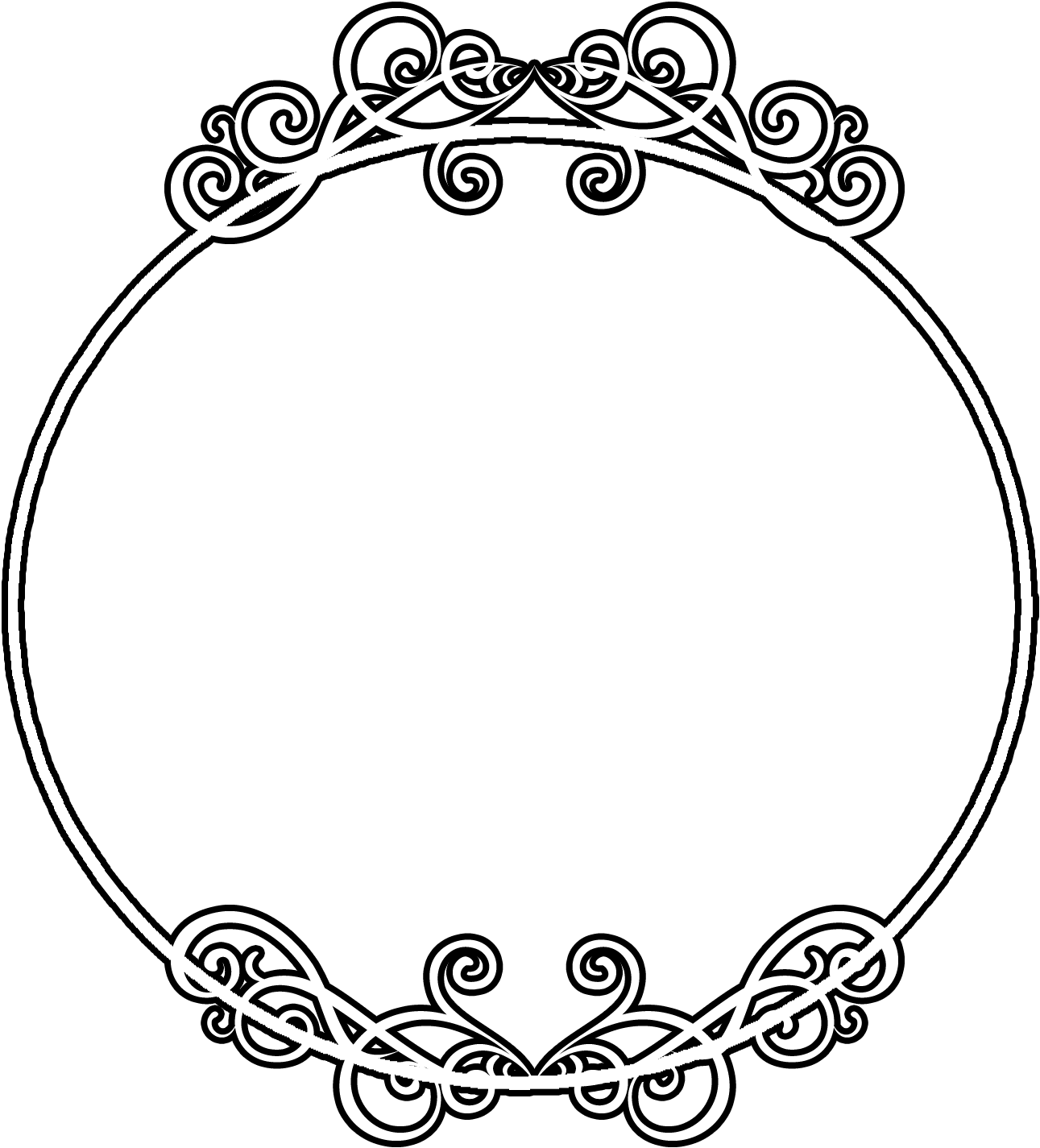 Kerawang Border Png - Border Kerawang Clipart (1388x1449), Png Download