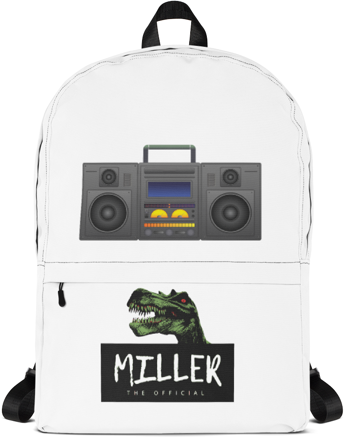 Dino Boombox Lound Miller The Official Backpack - Backpack Clipart (1000x1000), Png Download