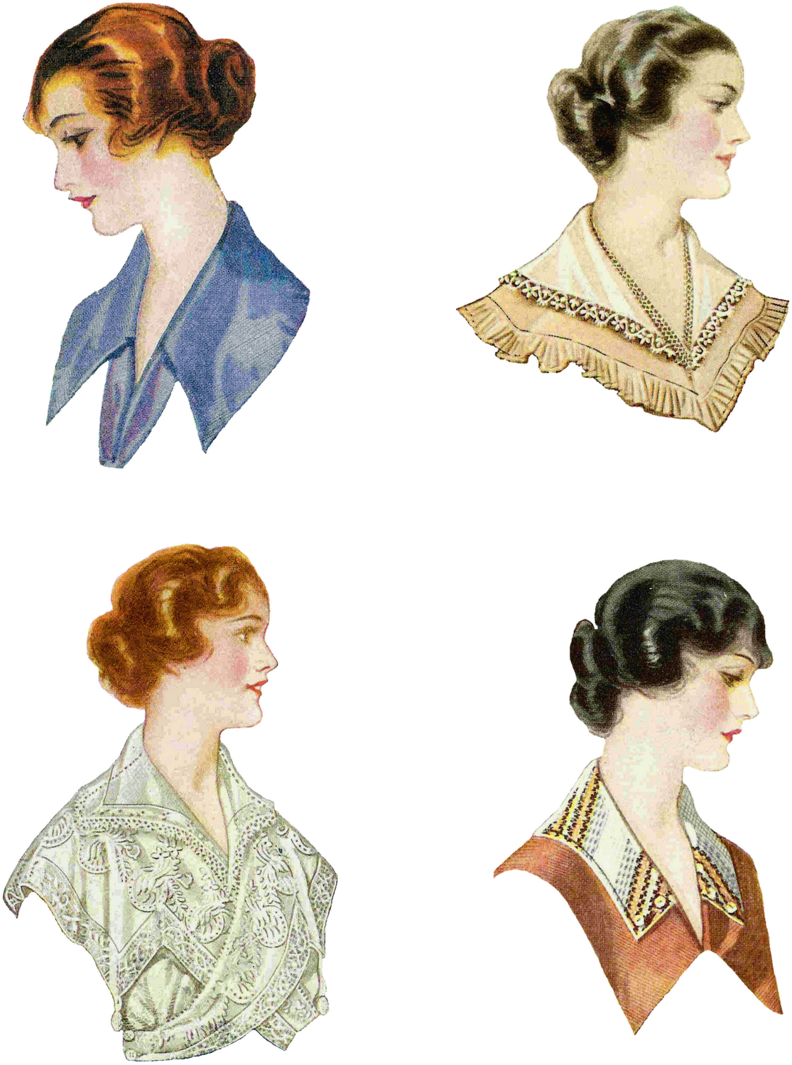 Vintage Clothespin Png - 1915 Hairstyles Clipart (1236x1600), Png Download