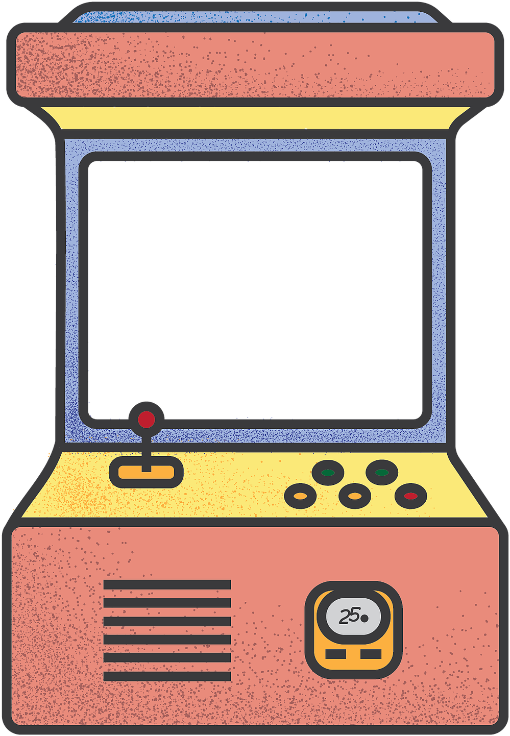 Fof Arcade Game-01 Clipart (1071x1509), Png Download