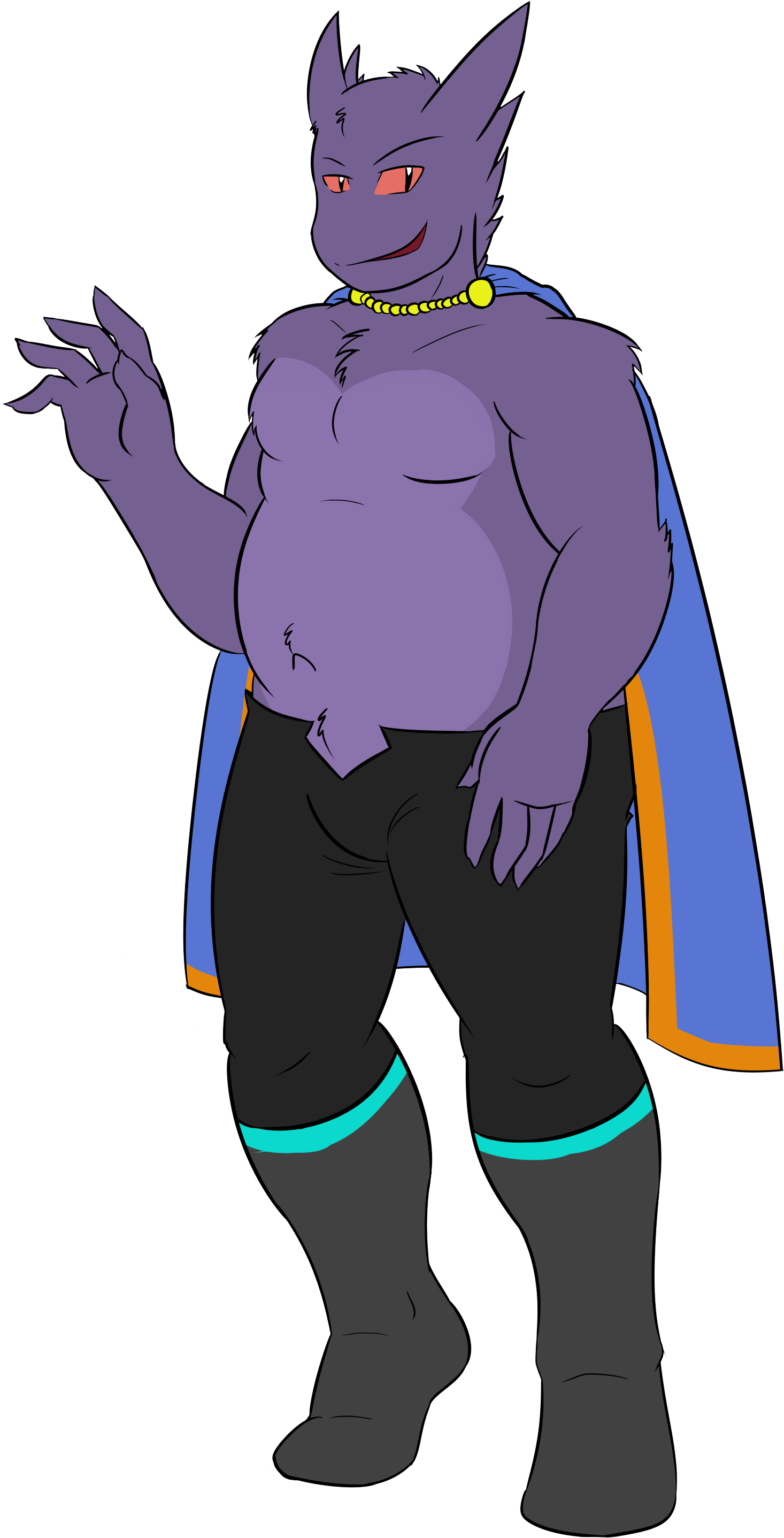 Gengar Sona - Anthro Gengar Clipart (2480x3507), Png Download