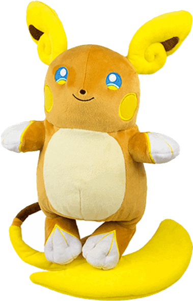 Plush Toys - Pokemon Alolan Raichu Plush Clipart (600x600), Png Download