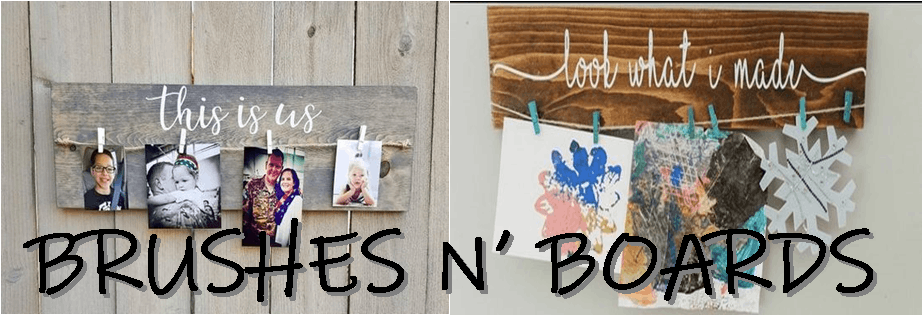 Brushes N' Boards- Clothes Pin - Wall Clipart (1165x447), Png Download