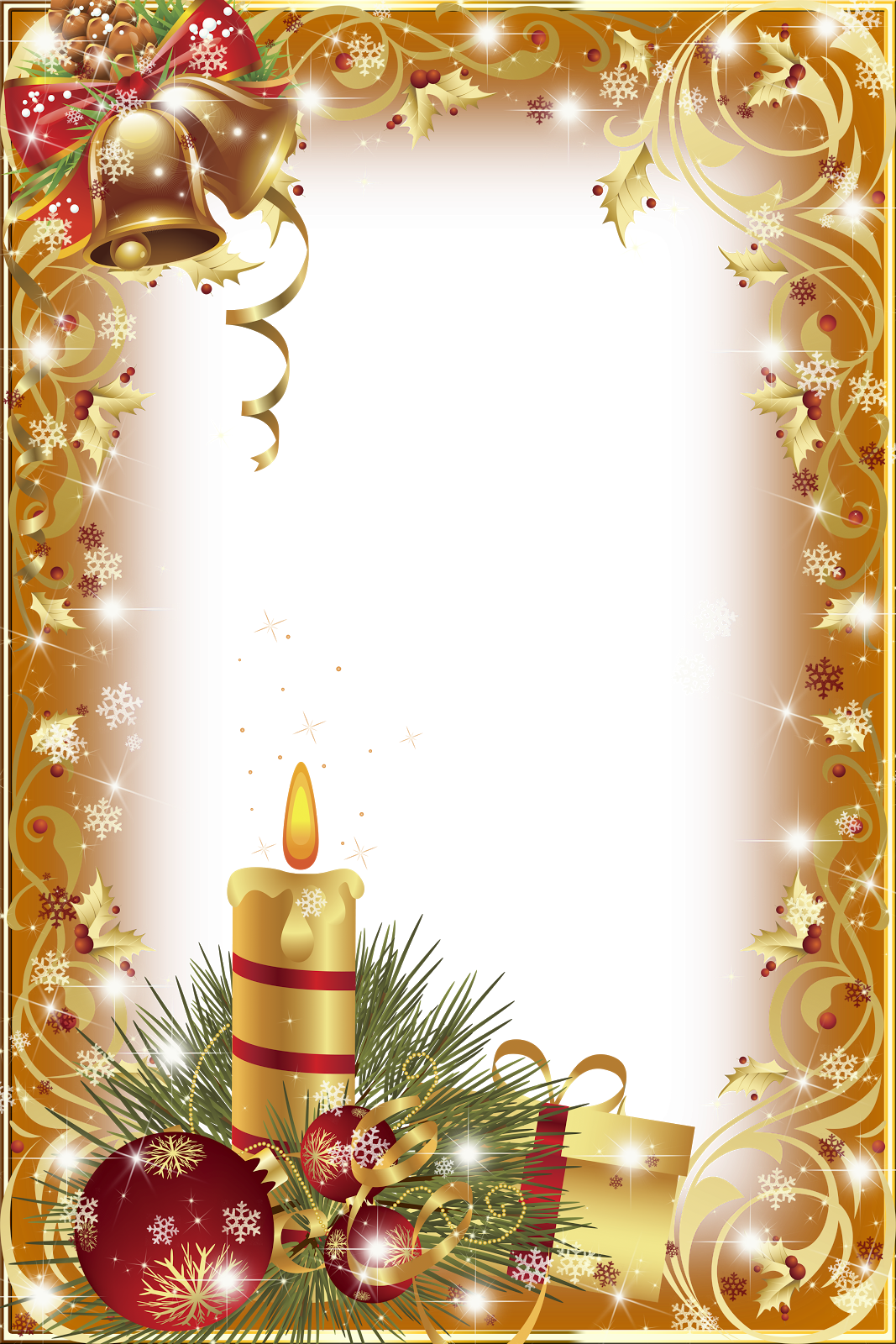 Marcos De Navidad Vertical Clipart (1067x1600), Png Download