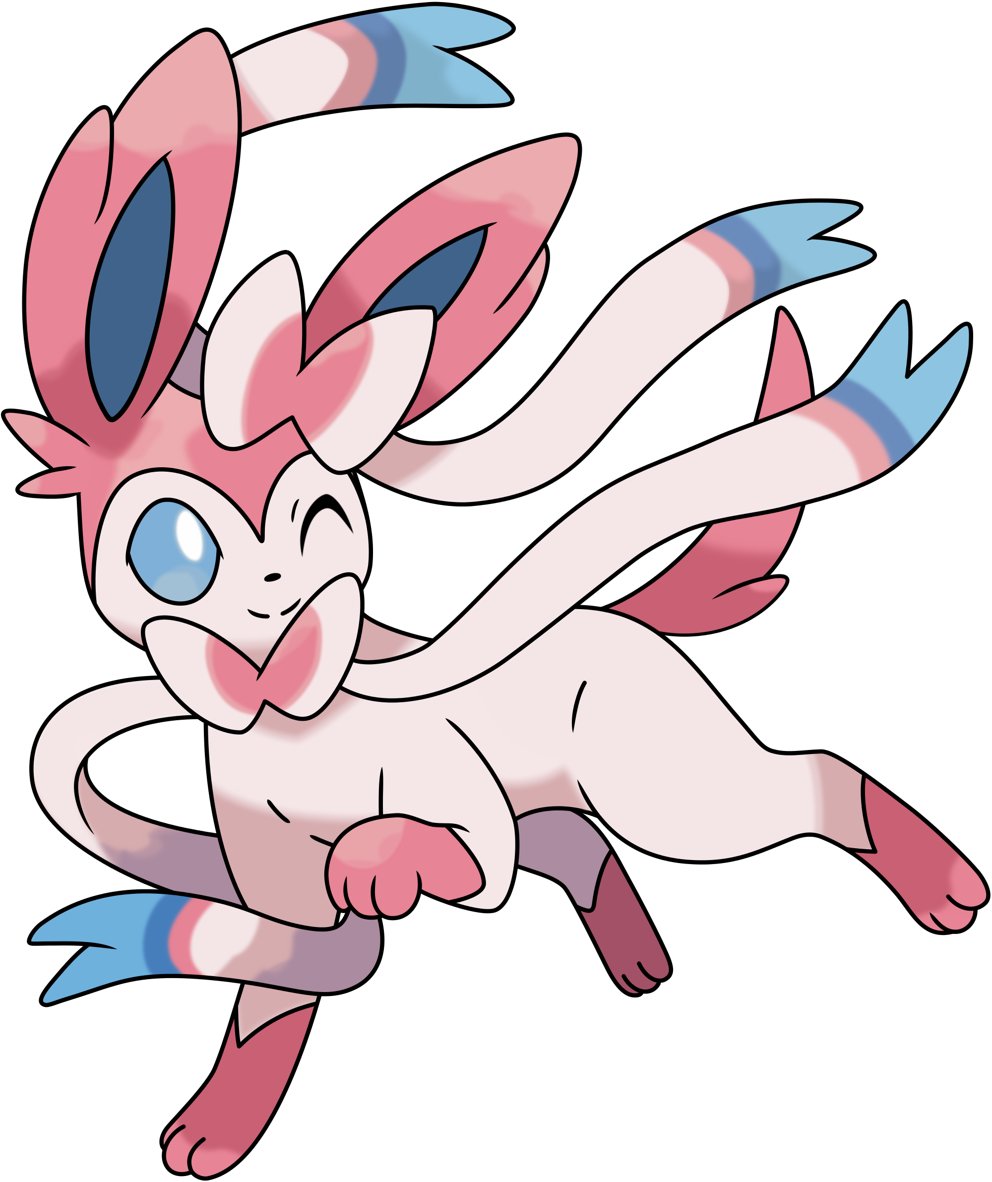 View Samegoogleiqdbsaucenao Sylveon , - Eeveelution Fairy Clipart (2000x2383), Png Download
