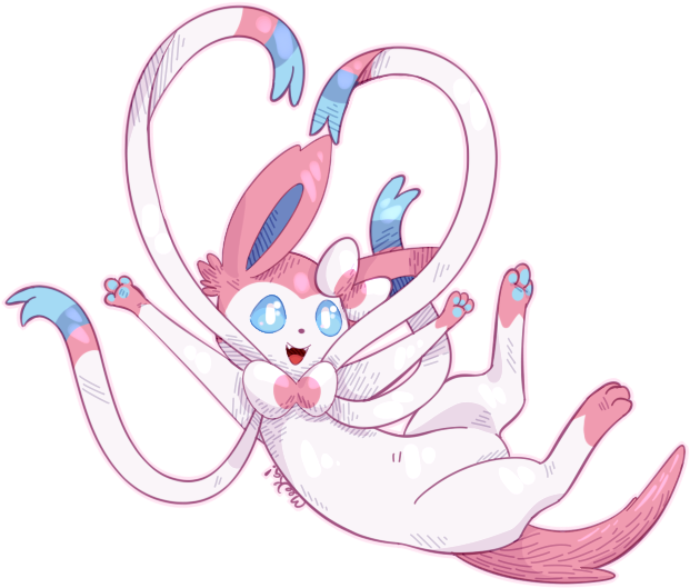Sylveon For Eve - Illustration Clipart (700x600), Png Download