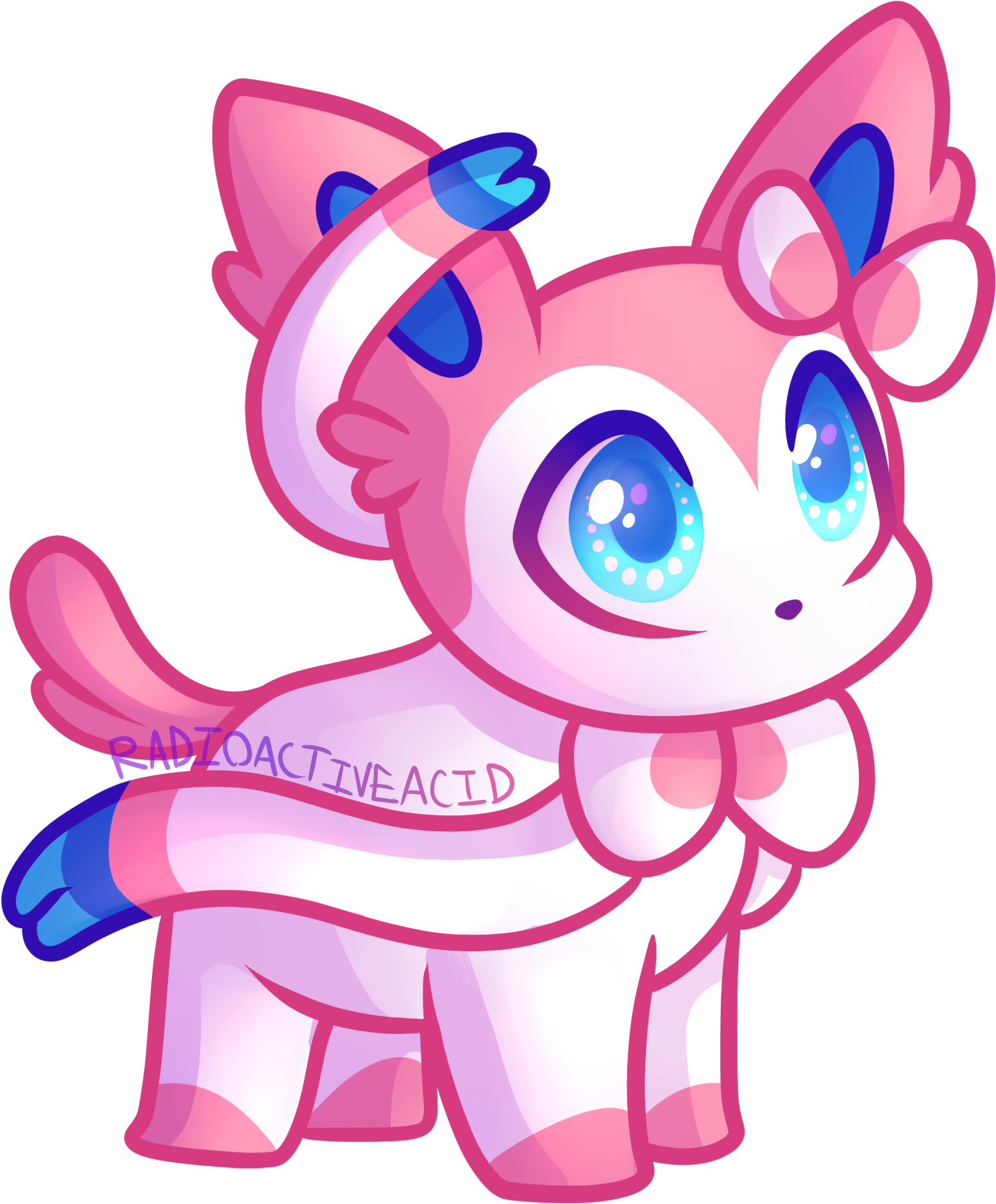 Sylveon - Cartoon Clipart (2000x2000), Png Download
