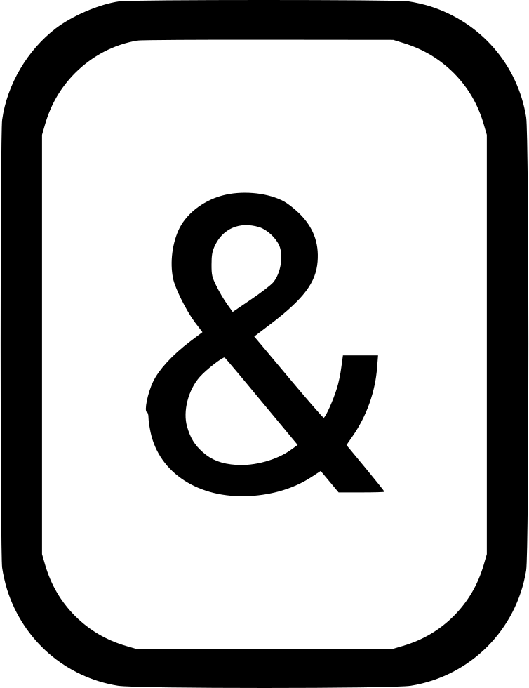 Ampersand Svg Garamond - Number 5 Icon Png Clipart (754x980), Png Download