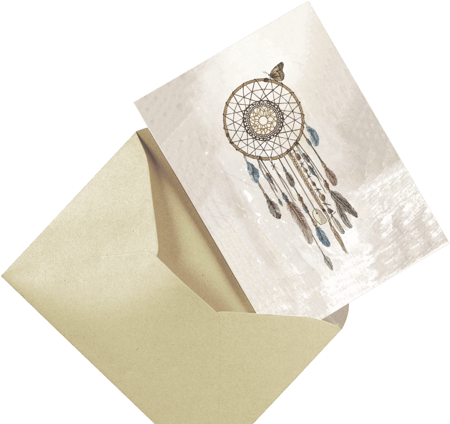 Dailyobjects Lakota Dream Catcher A6 Greeting Card - Coque Gel Attrape Reve Samsung S8 Clipart (900x900), Png Download