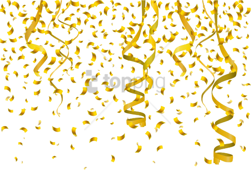 Free Png Gold Golden Ribbon Background Png Image With - Celebrate New Year 2019 Clipart (850x578), Png Download
