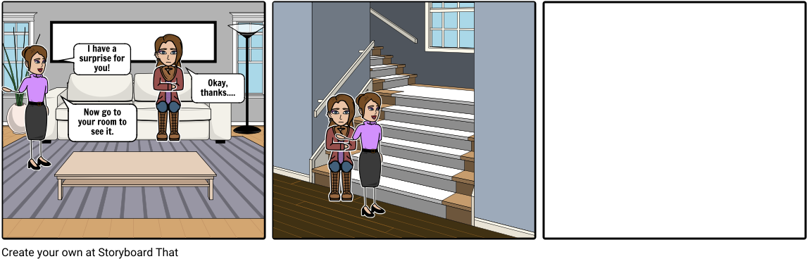 The Surprise - Cartoon Clipart (1164x385), Png Download