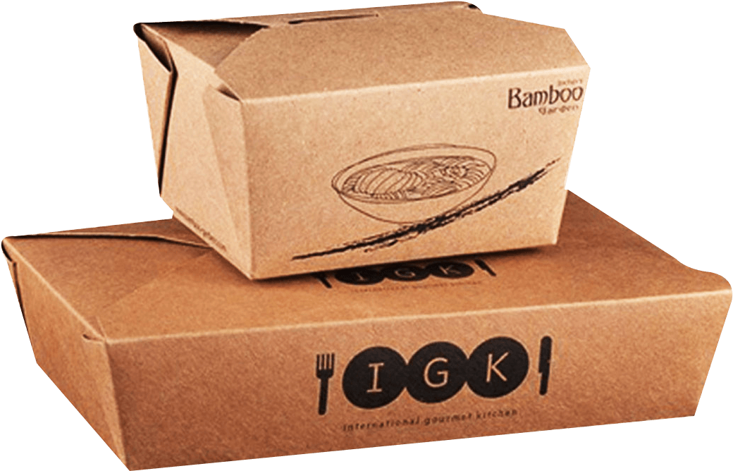 Custom Chinese Takeout Boxes - Chinese Food Package Clipart (1200x1200), Png Download