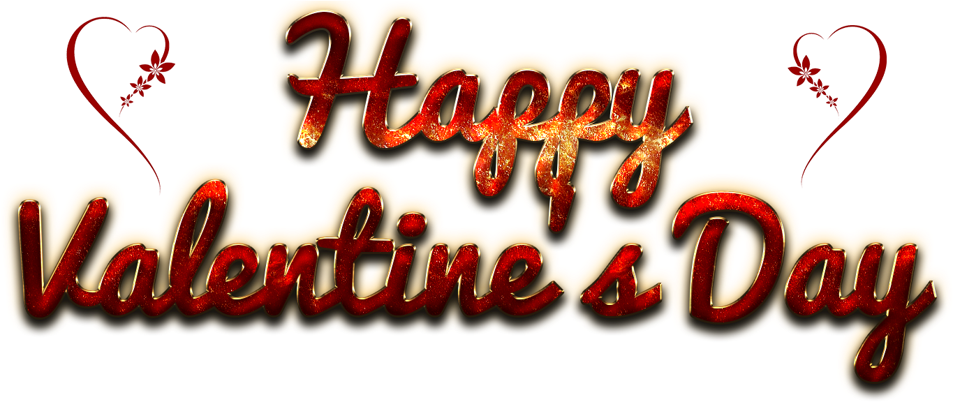 Happy Valentines Day Png Image - Valentine's Day Png Clipart (1668x585), Png Download