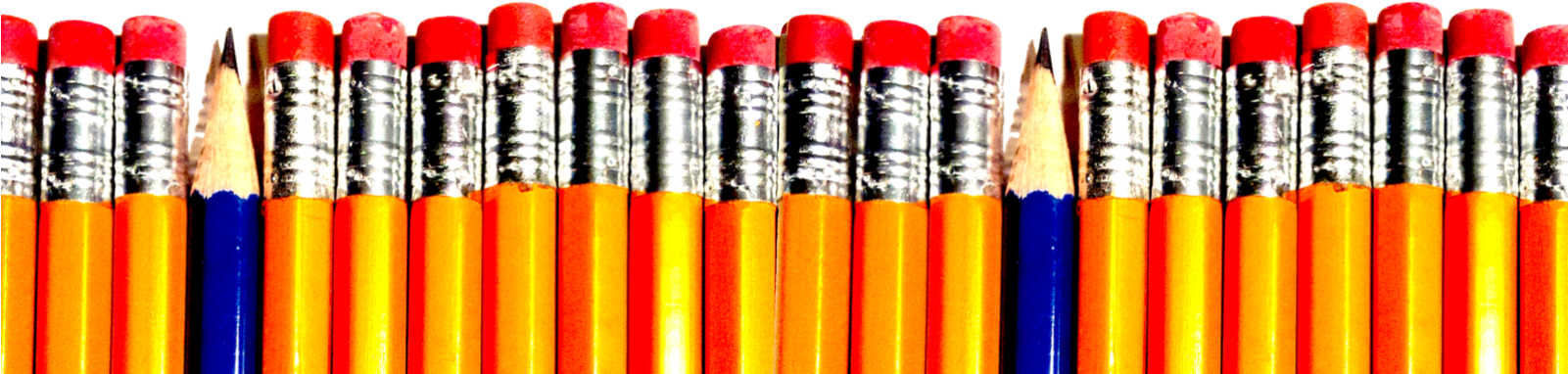Cropped Cropped Pencils2 Copy - Collection Clipart (1600x400), Png Download