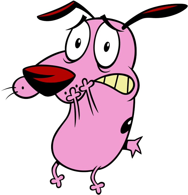 Shy Courage The Cowardly Dog , Png Download - Courage The Cowardly Dog Clipart (658x680), Png Download