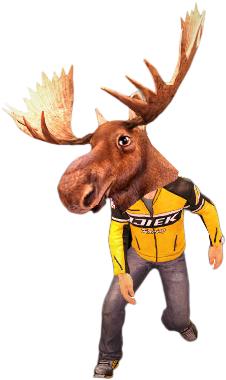 Moose Head Png - Stuffed Toy Clipart (445x748), Png Download