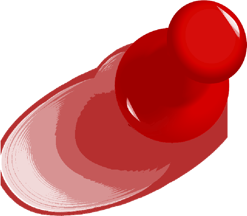 Pushpin, Office, Pin, Red, Tack, Thumbtack - Circle Clipart (800x752), Png Download
