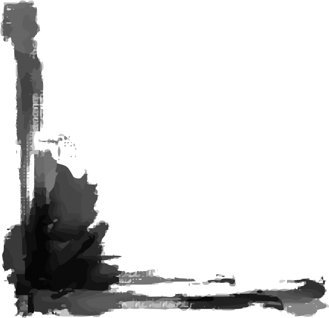 Grunge Ink Splashes And Stains - Monochrome Clipart (866x650), Png Download