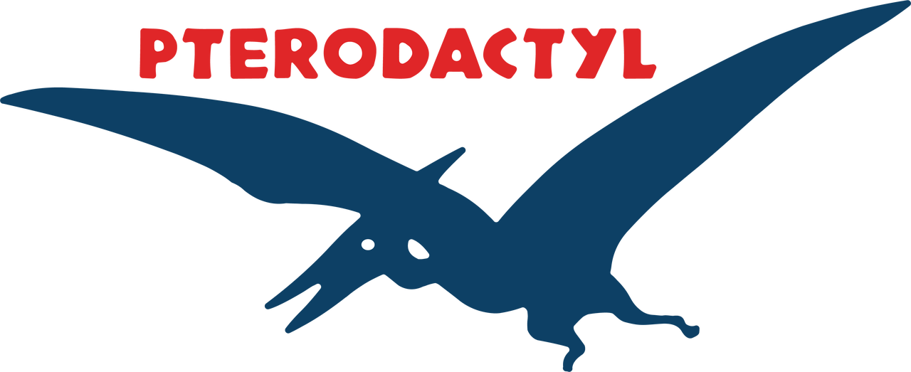 Pterodactyl - Illustration Clipart (1280x523), Png Download