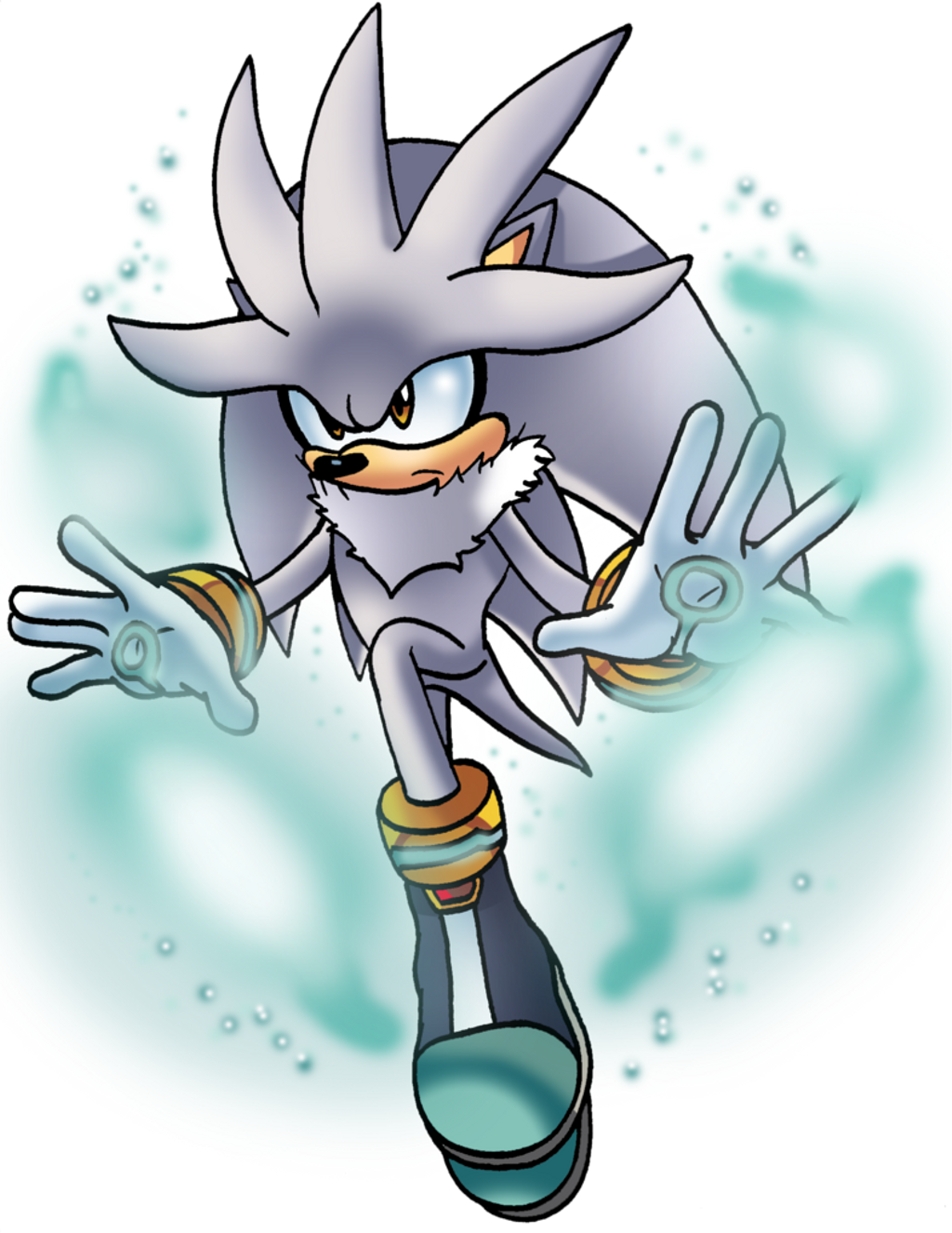 Silver The Hedgehog Butt , Png Download - Cartoon Clipart (1024x1325), Png Download