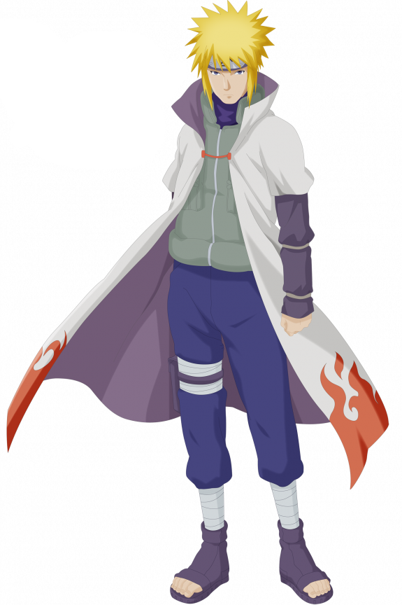 Naruto Minato Kushina Kakashi Photo - Minato Namikaze Clipart (575x864), Png Download