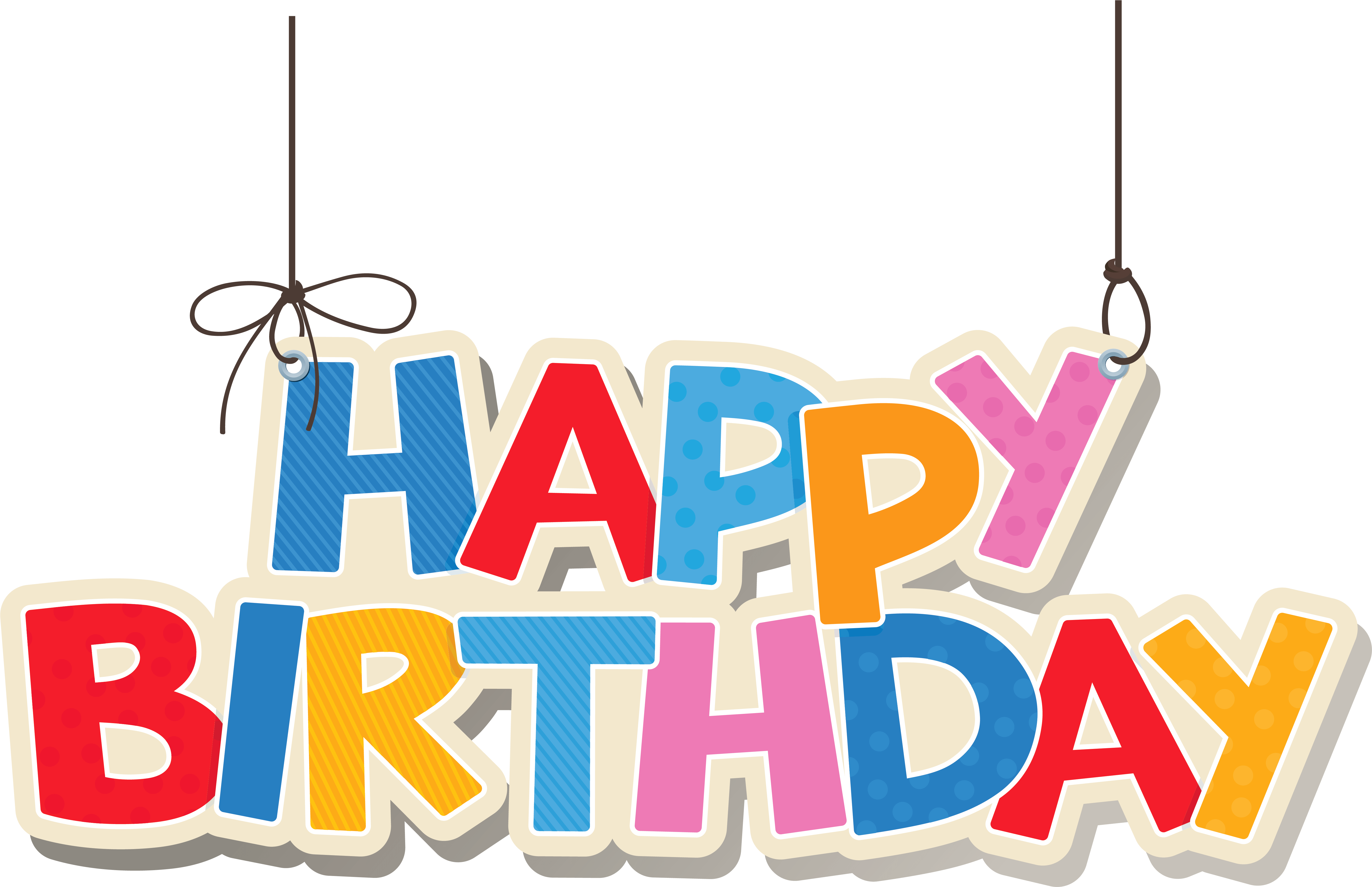 Happy Birthday Word Png Png Download Happy Birthday Word Clipart 