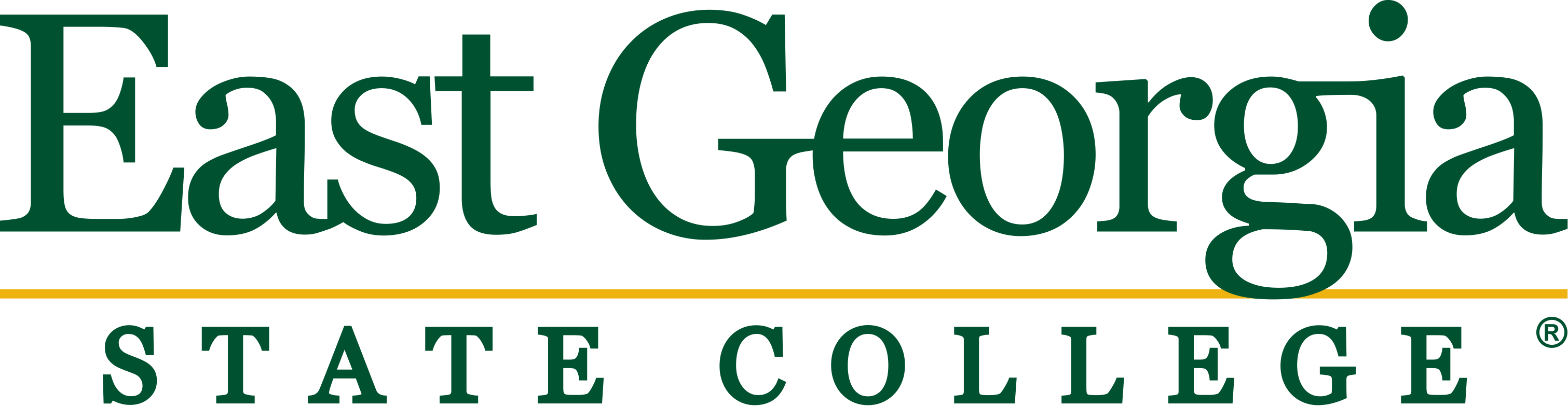 Ai - East Georgia State College Logo Clipart (3021x783), Png Download
