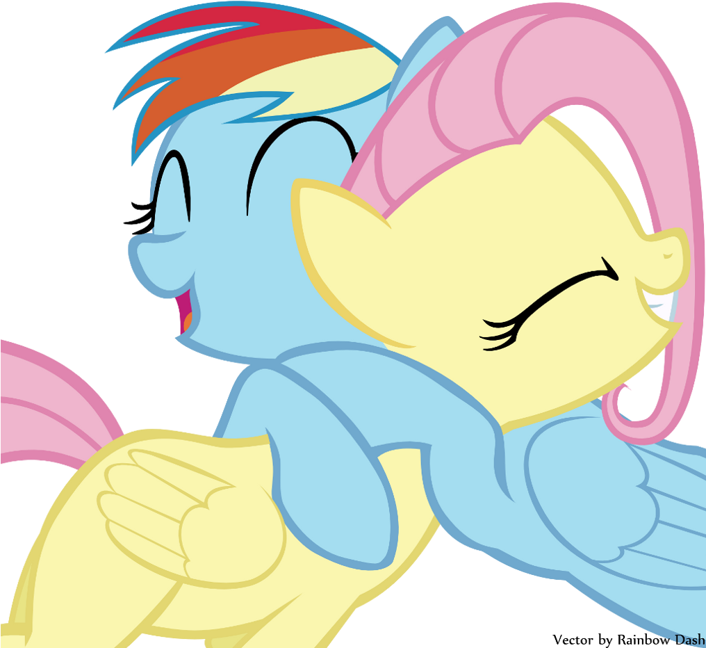 Rainbow Dash Photo - Rainbow Dash And Fluttershy Clipart (1015x1024), Png Download