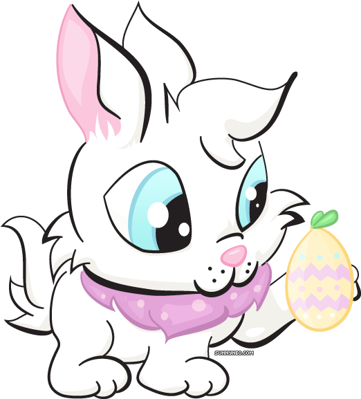 Cybunny Negg Painting - Cartoon Clipart (600x600), Png Download