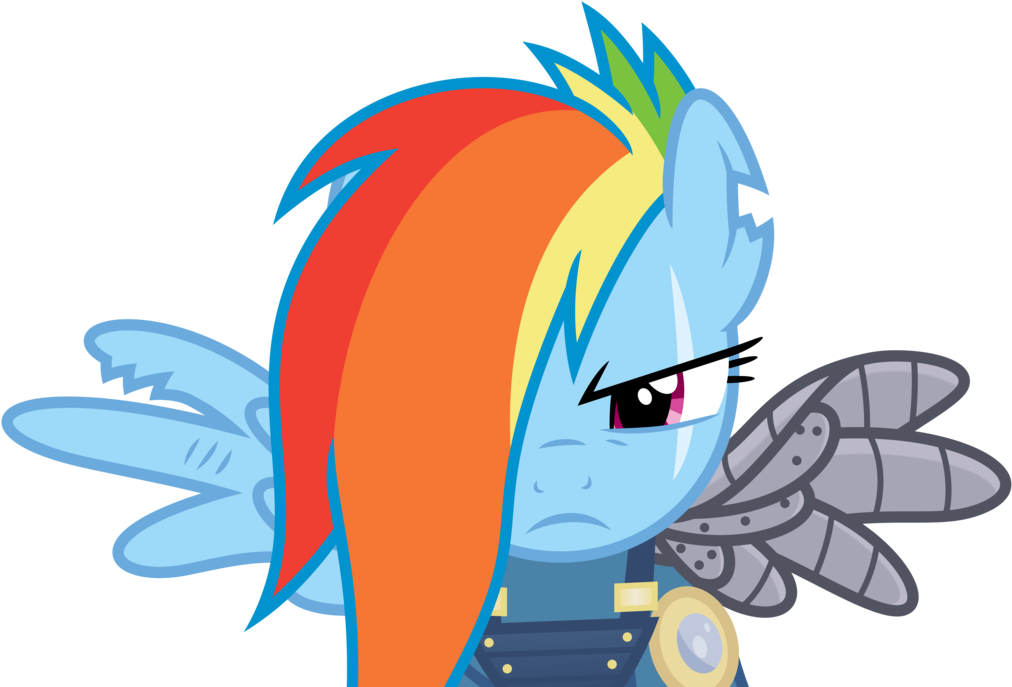 Mlp Rainbow Dash War , Png Download - Rainbow Dash The Cutie Remark Clipart (1012x687), Png Download