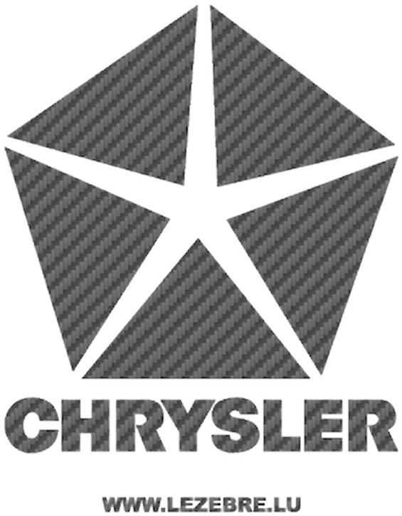 Chrysler Logo Carbon Decal 5 - Chrysler Pentastar Logo Clipart (800x800), Png Download