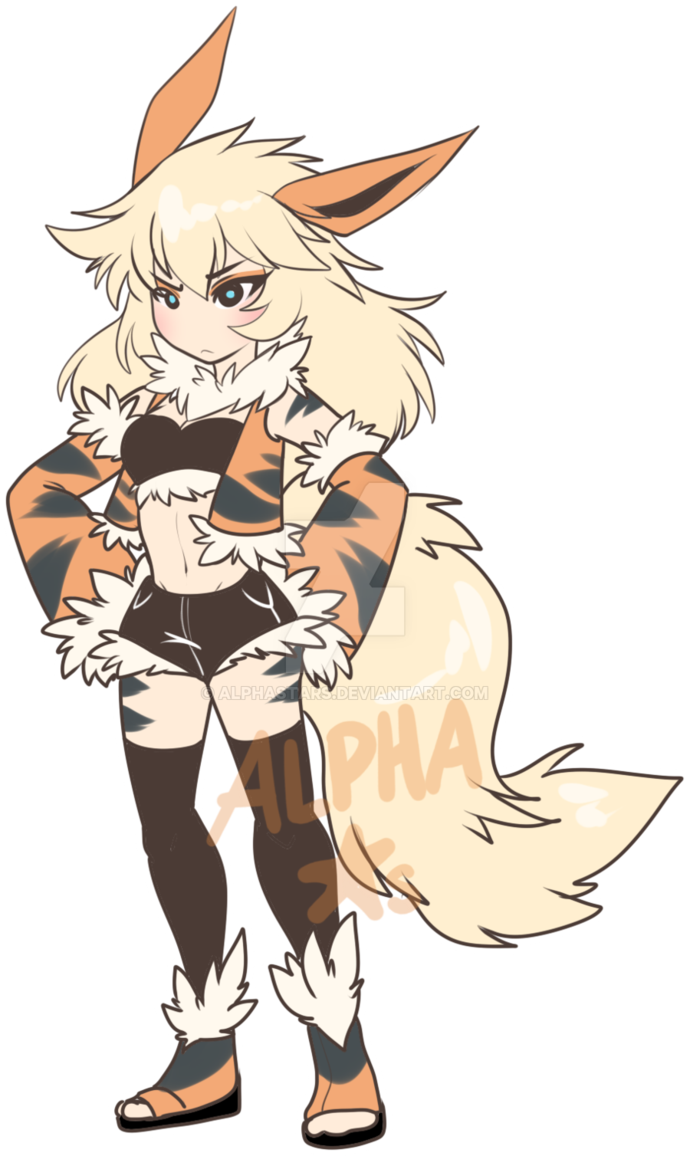 Arcanine By Nyanobite - Gijinka Arcanine Clipart (690x1156), Png Download