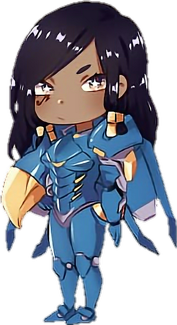 #overwatch #pharah #cute #chibi - Cartoon Clipart (356x652), Png Download